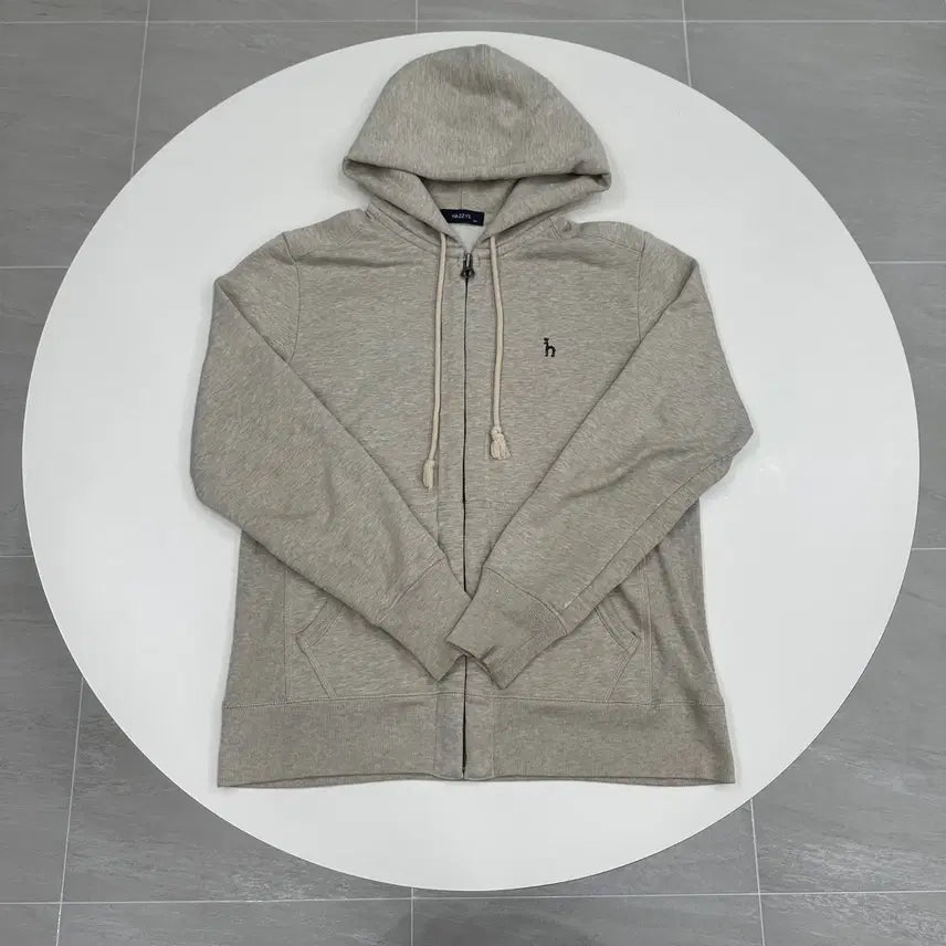 [BUNJANG] Hazzys Vintage Beige Hooded Zip-Up Jacket L 100 / 헤지스 빈티지 베이지 후드집업 L 100
