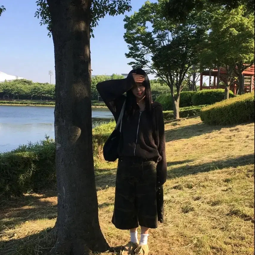 [BUNJANG] AAEI Stude Shorts Camo / 에이이에이이 스터드 쇼츠 반바지 카모