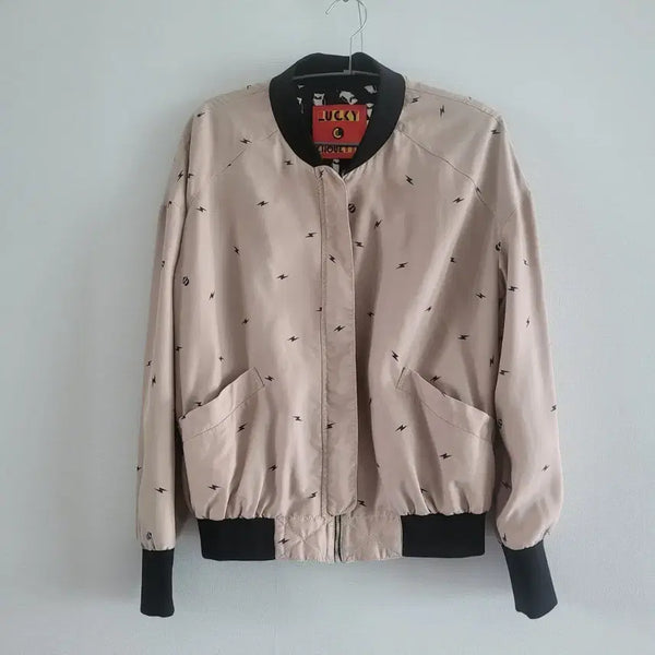 [BUNJANG] Lucky Chouette Patterned Blouson Jacket / 럭키슈에뜨 패턴 블루종