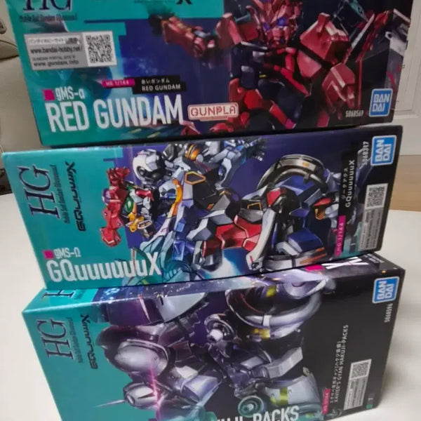 [BUNJANG] HG Red Gundam, Zaku Aki, Exavie Exclusive Gyan Plastic Models 3-Piece Set / HG 붉은 건담, 지쿠악스, 엑자베 전용 걍