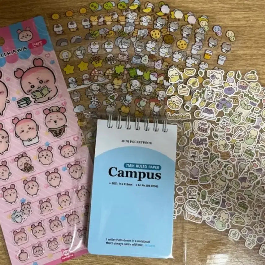 [BUNJANG] Sticker & Notebook Bundle Set / (가격내림없음) 스티커 & 노트 일괄