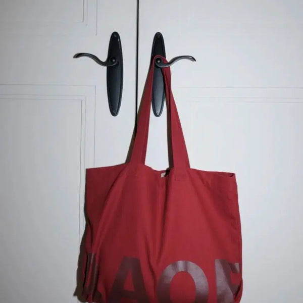 [BUNJANG] AOF CLUB Holiday Canvas Tote Bag Dark Red / 아오프클럽 Holiday Canvas Tote Bag 토트백