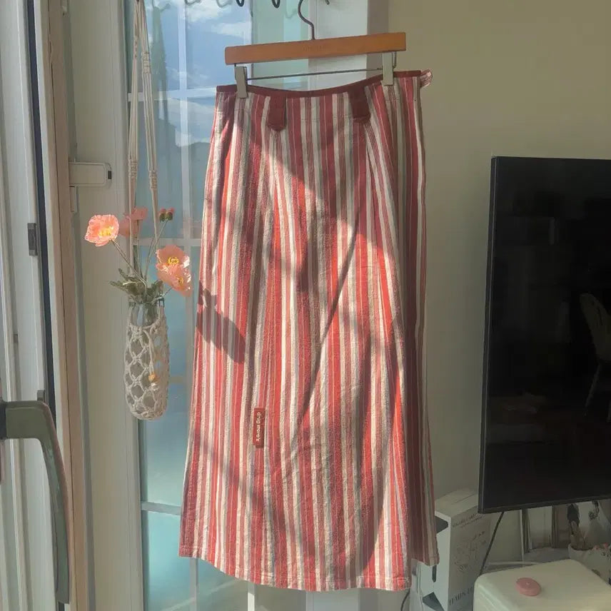 [BUNJANG] Drug Store's Stripe Long Skirt / [빈티지] Drug Store's 드럭스토어 스트라이프 롱 스커트 -옷장