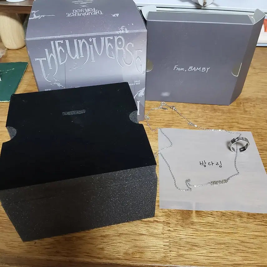 [BUNJANG] PPLAV Anmi Birthday Kit Necklace & Ring Set / 2026 플레이브 밤비 생일키트 생킷 악세서리만