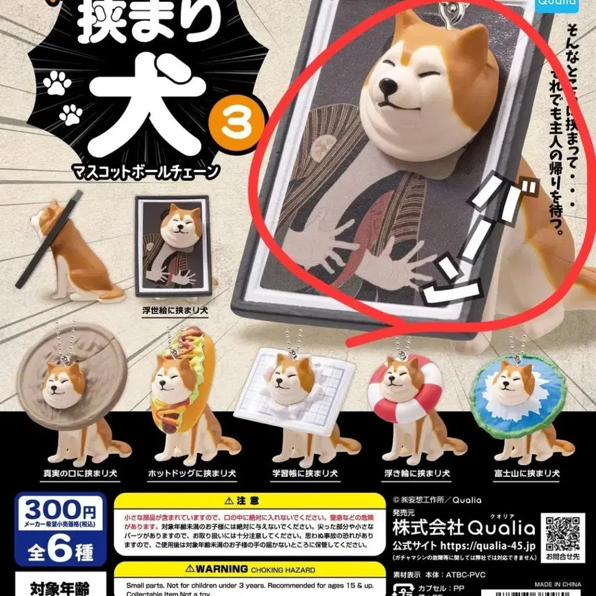 [BUNJANG] Sealed Shiba Inu Dog Gachapon Capsule Toy / (미개봉) 끼어버린 강아지 시바견 가챠