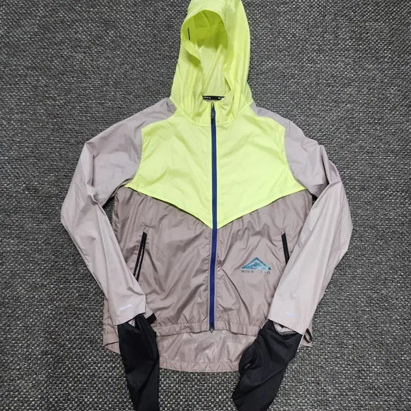 [BUNJANG] Nike Trail Running Jacket Light Lemon Size 90 / 나이키  트레일 러닝 자켓 라이트 레몬 90사이즈