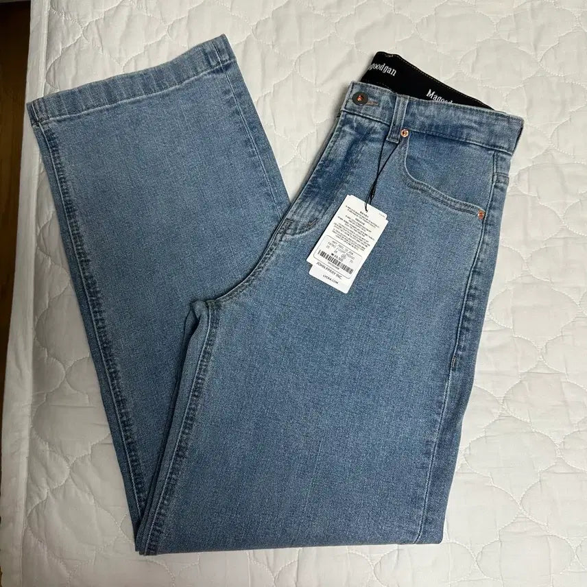 [BUNJANG] Mcwoodgun Fateo 7601 Semi-Wide Fit Light Indigo Denim Pants (28) / 맥우드건 7601 데님 팬츠 청바지 라이트인디고 28사이즈