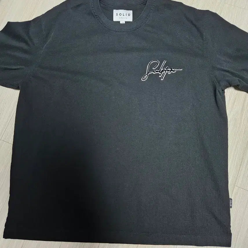 [BUNJANG] Solid Homme Oversized Short-Sleeve T-Shirt Black Size 110 / 솔리드옴므 반팔 오버핏 110
