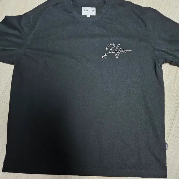 [BUNJANG] Solid Homme Oversized Short-Sleeve T-Shirt Black Size 110 / 솔리드옴므 반팔 오버핏 110