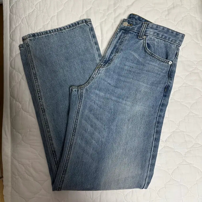 [BUNJANG] 8 Seconds Women's Straight Denim Pants Size 70 / 에잇세컨즈 여성 데님팬츠 청바지 스트레이트 70사이즈