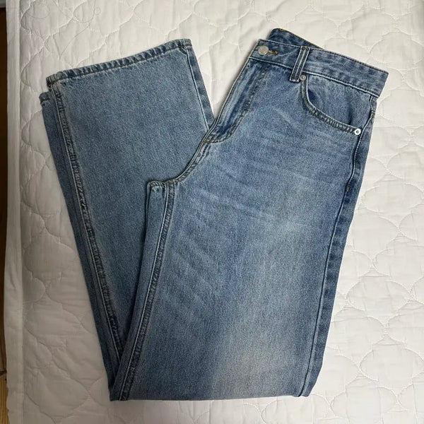[BUNJANG] 8 Seconds Women's Straight Denim Pants Size 70 / 에잇세컨즈 여성 데님팬츠 청바지 스트레이트 70사이즈