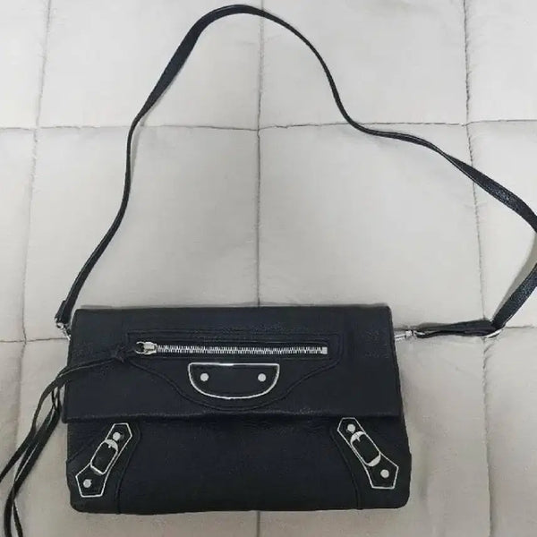 [BUNJANG] Balenciaga Blue Giant Envelope Clutch Crossbody Bag / 발렌시아가 블루 자이언트 엔벨로프 클러치 크로스백