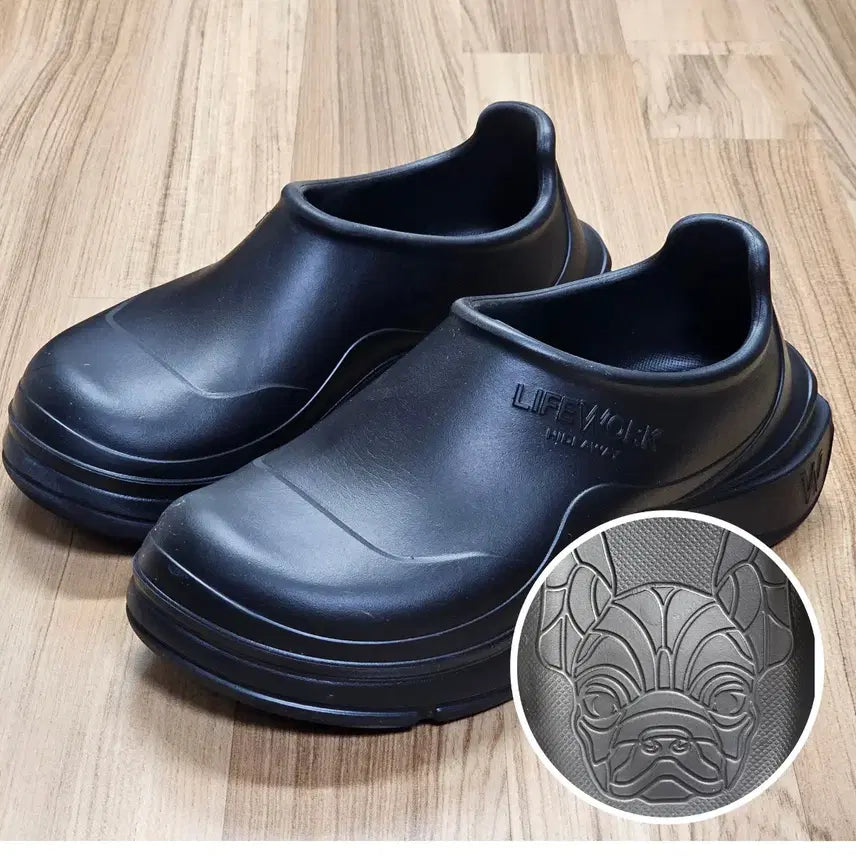 [BUNJANG] Lifework Spacerun Slip-on Shoes Black Rubber Size 260-270 / 라이프워크 스페이스런 슬립온 260~270