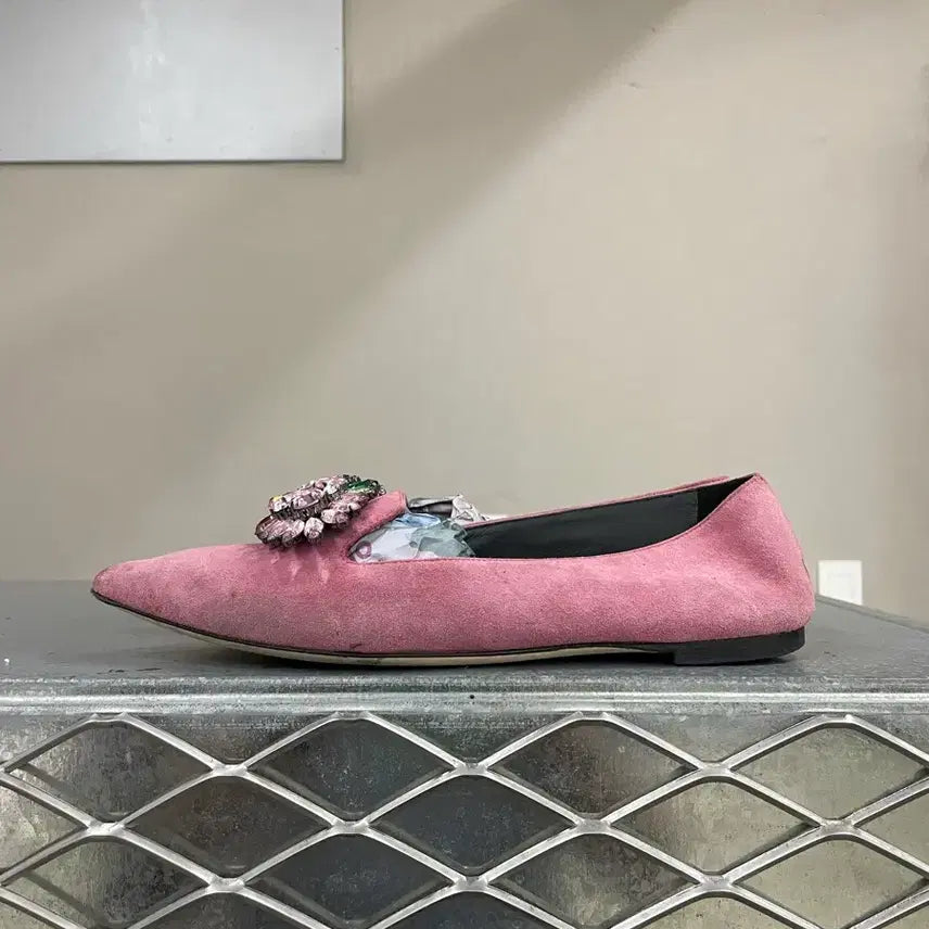 [BUNJANG] Giuseppe Zanotti Suede Shoes Pink / 쥬세페 자노티 스웨이드 슈즈 핑크 38 (gr-5631)