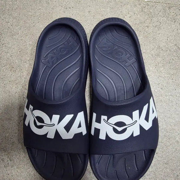 [BUNJANG] Hoka Aura Athletic Slide Navy M9W11 / 호카 애슬레틱 슬라이드 m9w11