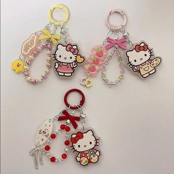 [BUNJANG] Hello Kitty Pendant Keychain Set (3 Variations) / [개당] 키티 펜던트 키링 3가지