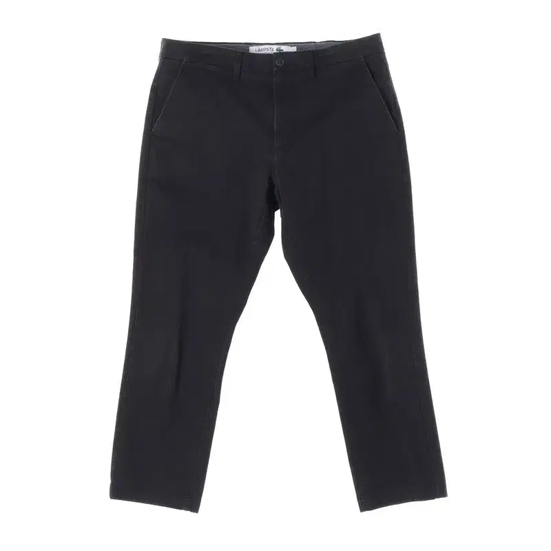 [BUNJANG] Lacoste Slim Fit Black Cotton Pants (Size 36) / 라코스테 슬림핏 블랙 코튼 팬츠 36