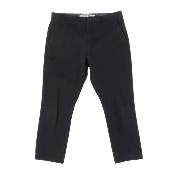 [BUNJANG] Lacoste Slim Fit Black Cotton Pants (Size 36) / 라코스테 슬림핏 블랙 코튼 팬츠 36