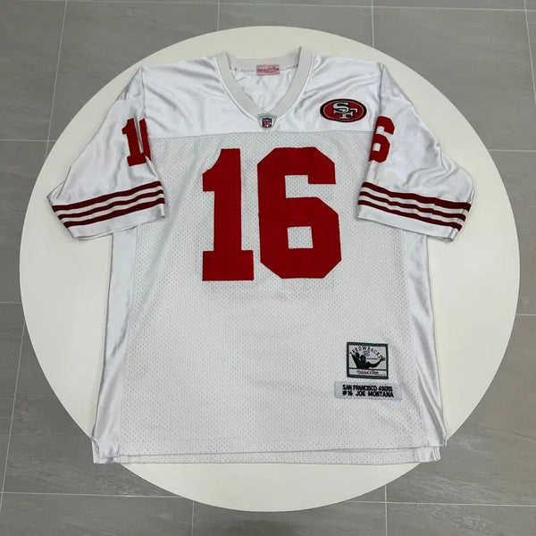 [BUNJANG] NFL 80s Joe Montana San Francisco 49ers Football Jersey / NFL 80s 화이트 조 몬타나 풋볼 져지 샌프란시스코 49ers