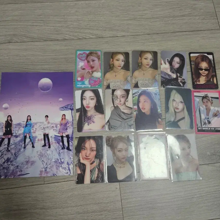 [BUNJANG] Aespa Ningning Bundle Set Photocard Postcard / 급처 에스파 닝닝 일괄 포카 엽서