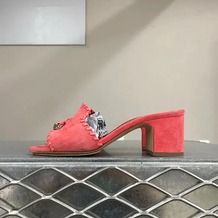 [BUNJANG] Loro Piana Summer Charm Suede Pumps / 로로피아나 썸머 참 스웨이드 펌프스 36D (gr-5642)