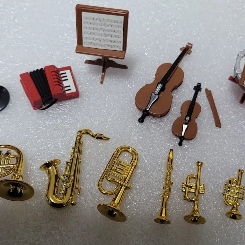 [BUNJANG] Miniature Orchestra Musical Instrument Set Music Box / 미니어처 악기 세트 오르골 미니 오케스트라
