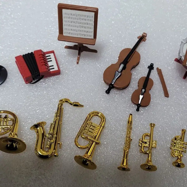[BUNJANG] Miniature Orchestra Musical Instrument Set Music Box / 미니어처 악기 세트 오르골 미니 오케스트라