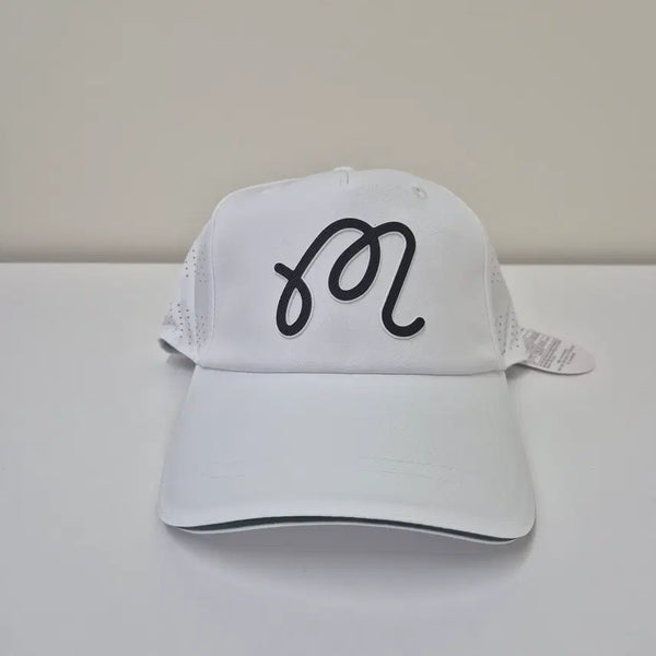 [BUNJANG] Malbon Golf Hat White & Black / 말본 골프모자 흰색&블랙