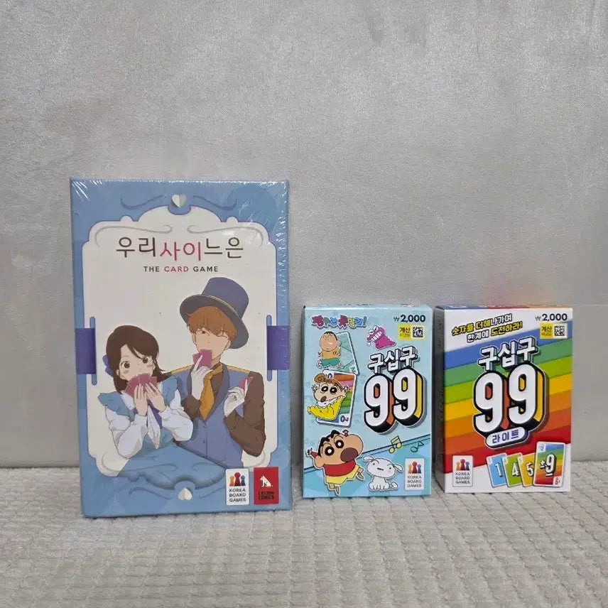 [BUNJANG] Shin-chan "99" Card Game Bundle Set / 우리 사이는은 카드 게임 / 짱구는 못말려 구십구 / 구십구 라이트 카드