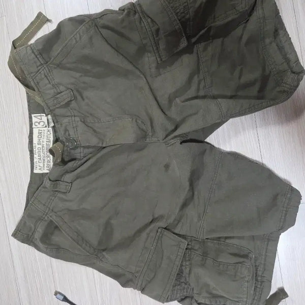 [BUNJANG] Abercrombie & Fitch Cargo Shorts Khaki Size 34 / 아베크롬비 카고 반바지 34