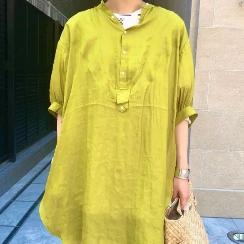 [BUNJANG] Beams Boy Satin Blouse / 빔즈보이 새틴 블라우스