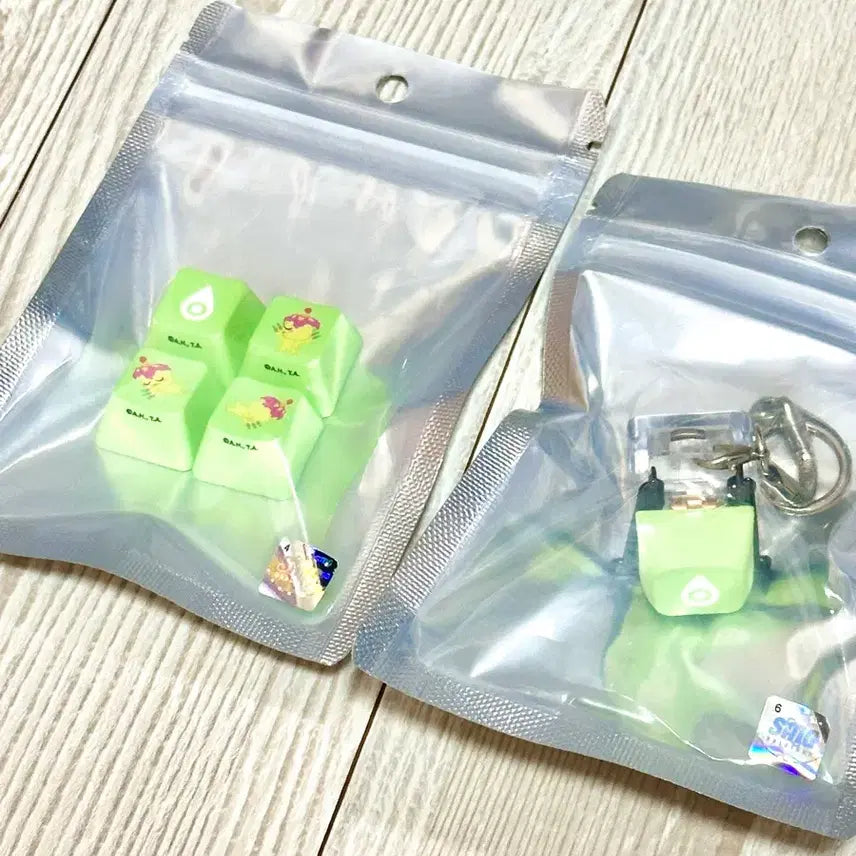 [BUNJANG] Odd Studio Digimon Palmon Keycap Keyring Bundle Set / 오드스튜디오 디지몬 키캡 키링 순수 팔몬 세트 일괄