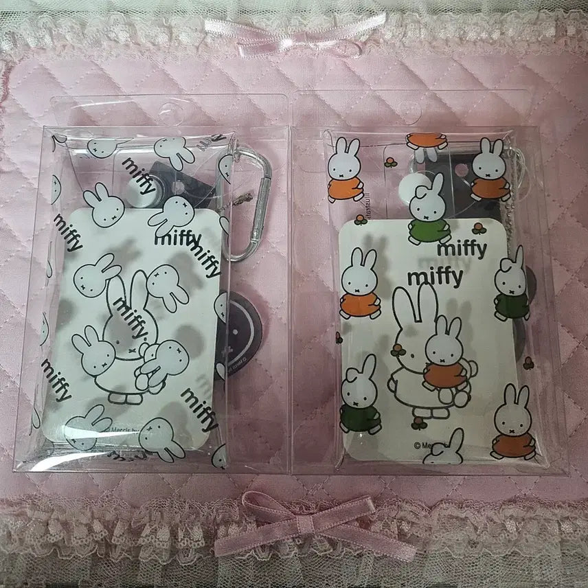 [BUNJANG] Miffy Clear Carabiner Pouch (2 Types) / 미피 투명 카라비너 파우치 2종