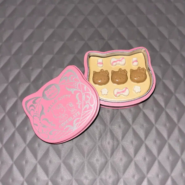 [BUNJANG] Hello Kitty Chocolate Cookie Tin Case Miniature Food Gacha / 키티 초콜릿 쿠키 틴케이스 식완 가챠