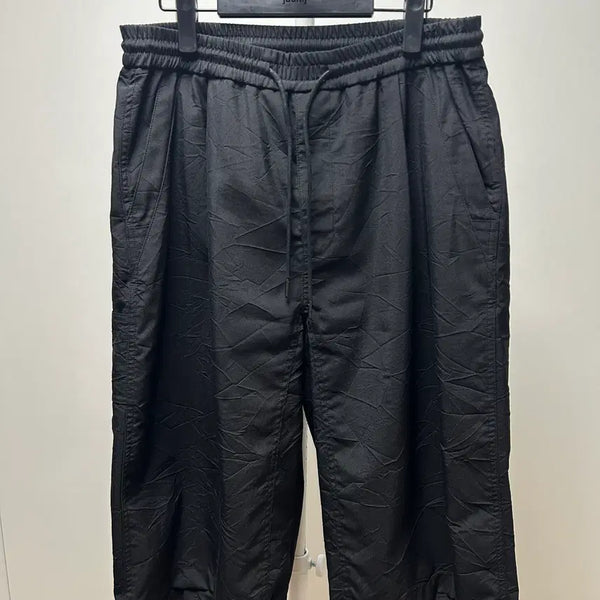 [BUNJANG] Juun.J Wrinkled Poly Wool Bermuda Pants Black Size 46 / 준지 링클 폴리울 버뮤다 팬츠 블랙 46 사이즈 판매합니다.