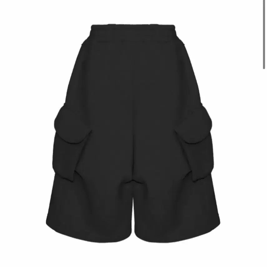 [BUNJANG] MJD Wide Cargo Bermuda Pants Black / [새상품]mjd 와이드 카고 버뮤다 팬츠 블랙