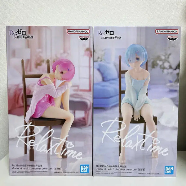 [BUNJANG] Re:Zero Rem & Ram Relax Time Figure (Sealed) / 리제로 렘 람 릴렉스타임 피규어 미개봉