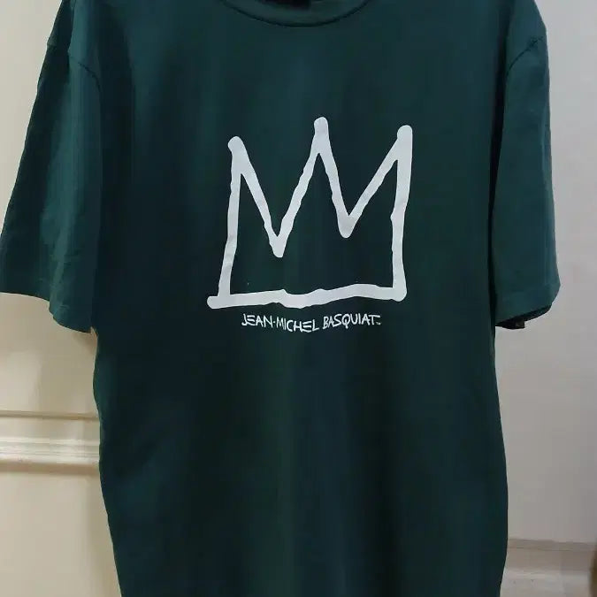 [BUNJANG] Basquiat Rose Print Men's Short Sleeve T-Shirt / 남성의류 장미쉘 바스키아 반팔티