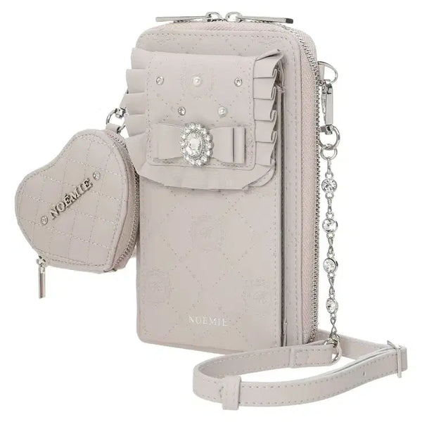 [BUNJANG] NOEMIE Monogram Embossing Smartphone Mini Shoulder Bag / 노에미 NOEMIE 모노그램 엠보싱 스마트폰 미니 숄더백 가방