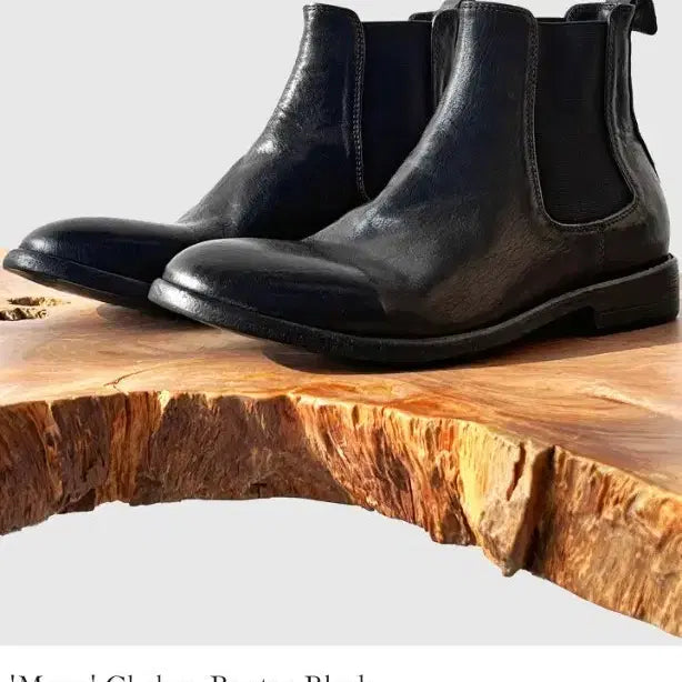[BUNJANG] Gollmet Chelsea Boots Black (Horsehide) / 골멧 첼시 부츠 블랙(말가죽)