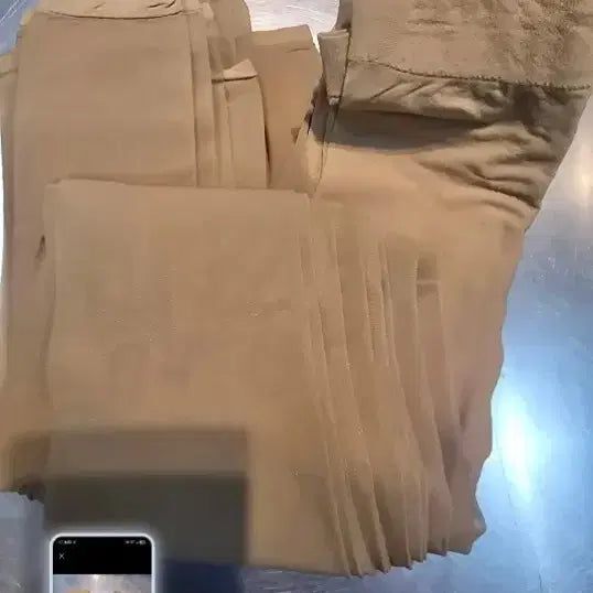 [BUNJANG] Nude Color Pantyhose Style Leggings (12 Pairs) / 새제품살색 팬티 스타킹형 레깅스 12켤레