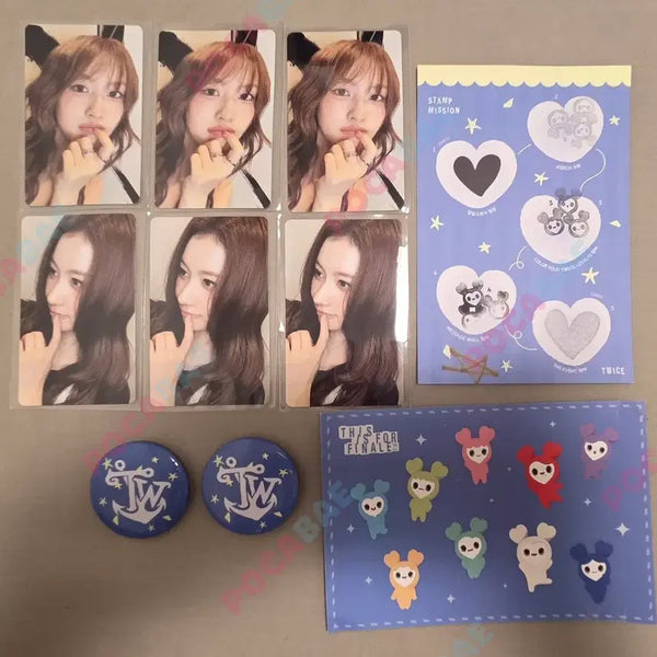 [BUNJANG] TWICE Momo Sana Photocard Set (6 pcs) + Pop-up Store Goods Bundle / 트와이스 팝업스토어 모모 사나 포카세트 6장 + 굿즈 일괄