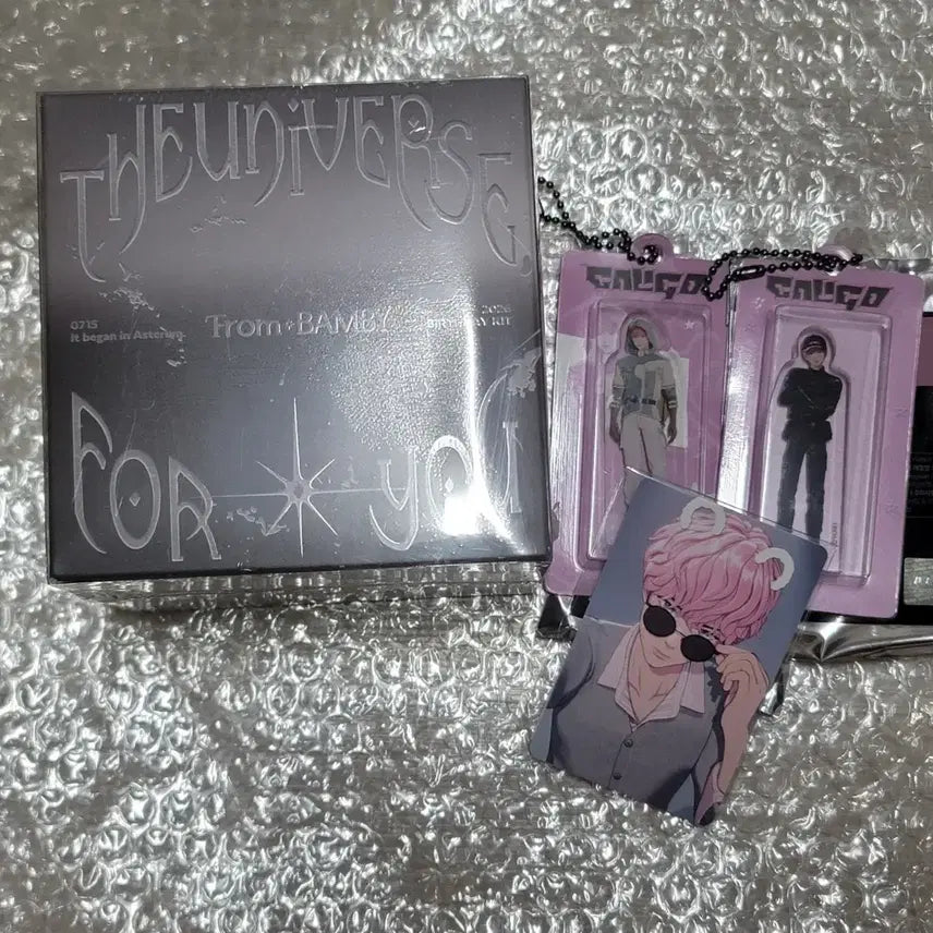 [BUNJANG] BTS Jungkook Bambi Birthday Kit Miniature Keychain Photocard Set / 밤비 생일키트+미니어처키링+포카