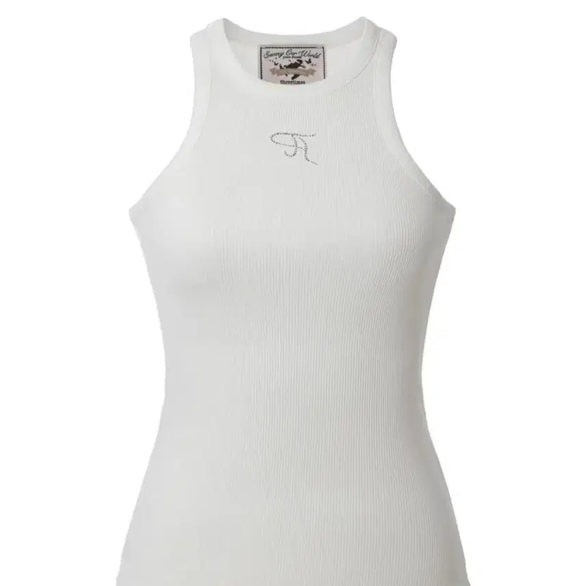 [BUNJANG] 3Times Jewel Tank Top White M / (새거) 쓰리타임즈 쥬얼 탱크탑 화이트 m