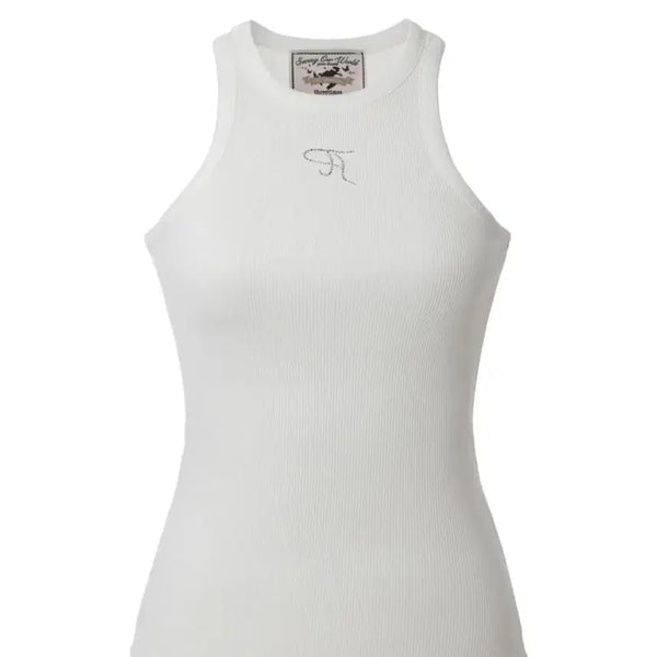 [BUNJANG] 3Times Jewel Tank Top White M / (새거) 쓰리타임즈 쥬얼 탱크탑 화이트 m