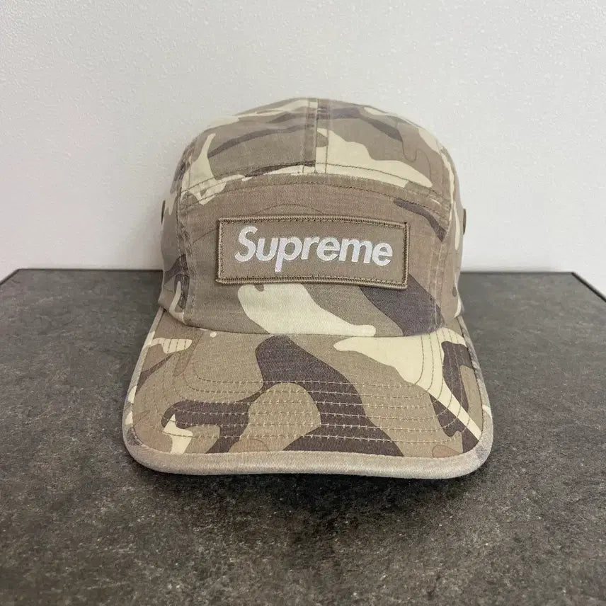 [BUNJANG] Supreme Box Logo Camp Cap 23SS Military Camo Stone / (OS) 슈프림 박스로고 캠프캡 모자 23SS 밀리터리 카모 스톤