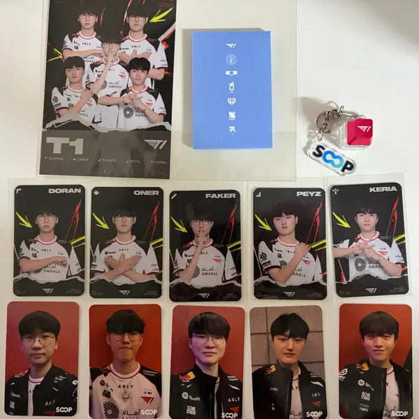 [BUNJANG] T1 MSI SOOP Keycap Team Postcard Bundle Set / 티원 MSI+SOOP+키캡+팀엽서