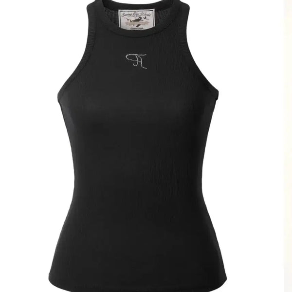 [BUNJANG] Third Time Jewel Tank Top Long Black M / (새상품) 쓰리타임즈 쓰탐 쥬얼 탱크탑 롱버전 블랙 m