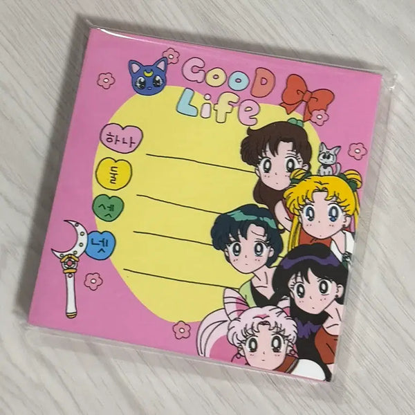 [BUNJANG] Sailor Moon Good Life Memo Pad - Checklist Design / 세일러문 굿라이프 떡메모지 노트 체크리스트