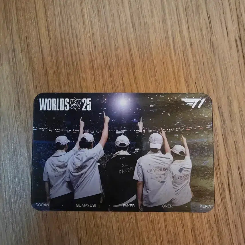 [BUNJANG] T1 Worlds Championship Photocard / MSI 대전 펜페스타 T1 단체 월즈 우승 포토카드